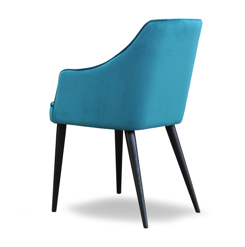 Busetto S025A Poltroncina con braccioli dal design moderno in massello di faggio o frassino 2