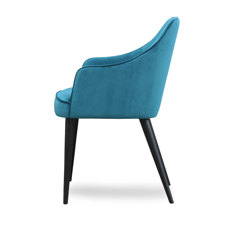 Busetto S025A Poltroncina con braccioli dal design moderno in massello di faggio o frassino 3