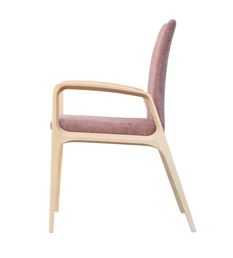 Busetto S047A Poltroncina con braccioli dal design moderno in massello di faggio o frassino 4