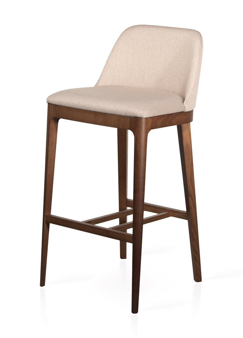 Busetto S030S Sgabello moderno in massello di faggio o frassino 1