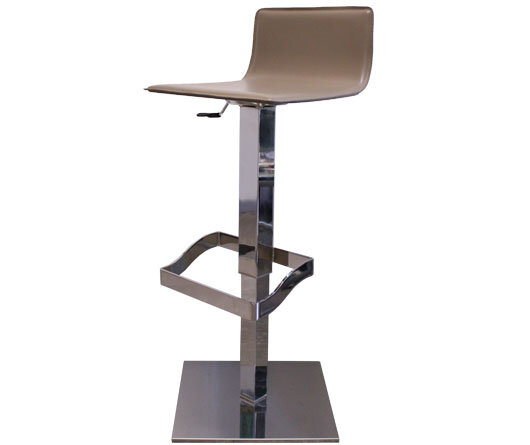 Busetto S471SQ Sgabello moderno con basamento girevole in metallo cromato 1